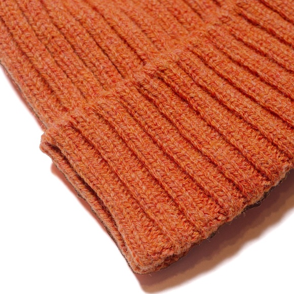 BEAMS PLUS Wool Watch Cap Unisex Beanie Toque in Orange NWT - Picture 4 of 9